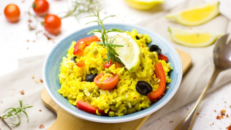 Fried rice is best with dry fruits