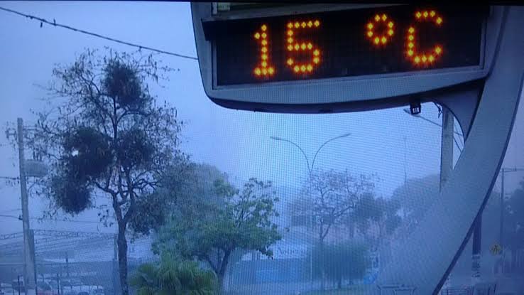 Madrugada desta terça-feira pode chegar a 15°C na Capital