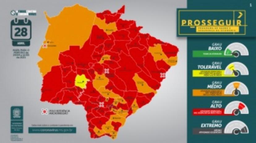 Campo Grande e 57 cidades iniciam toque de recolher a partir das 21h nesta quinta-feira