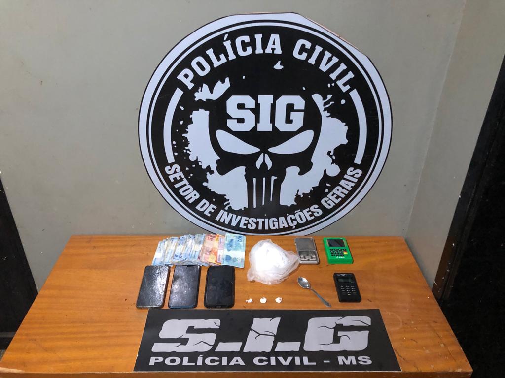 Polícia Civil prende homem por tráfico de drogas em Aparecida do Taboado