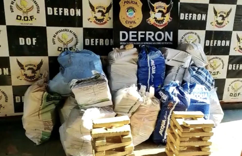 Policiais civis apreendem 450kg de maconha em Dourados