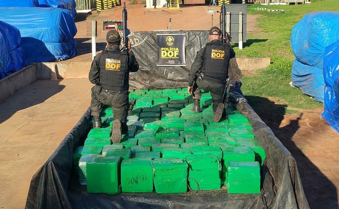 Foragido da justiça é preso pelo DOF com quase 2 toneladas de maconha