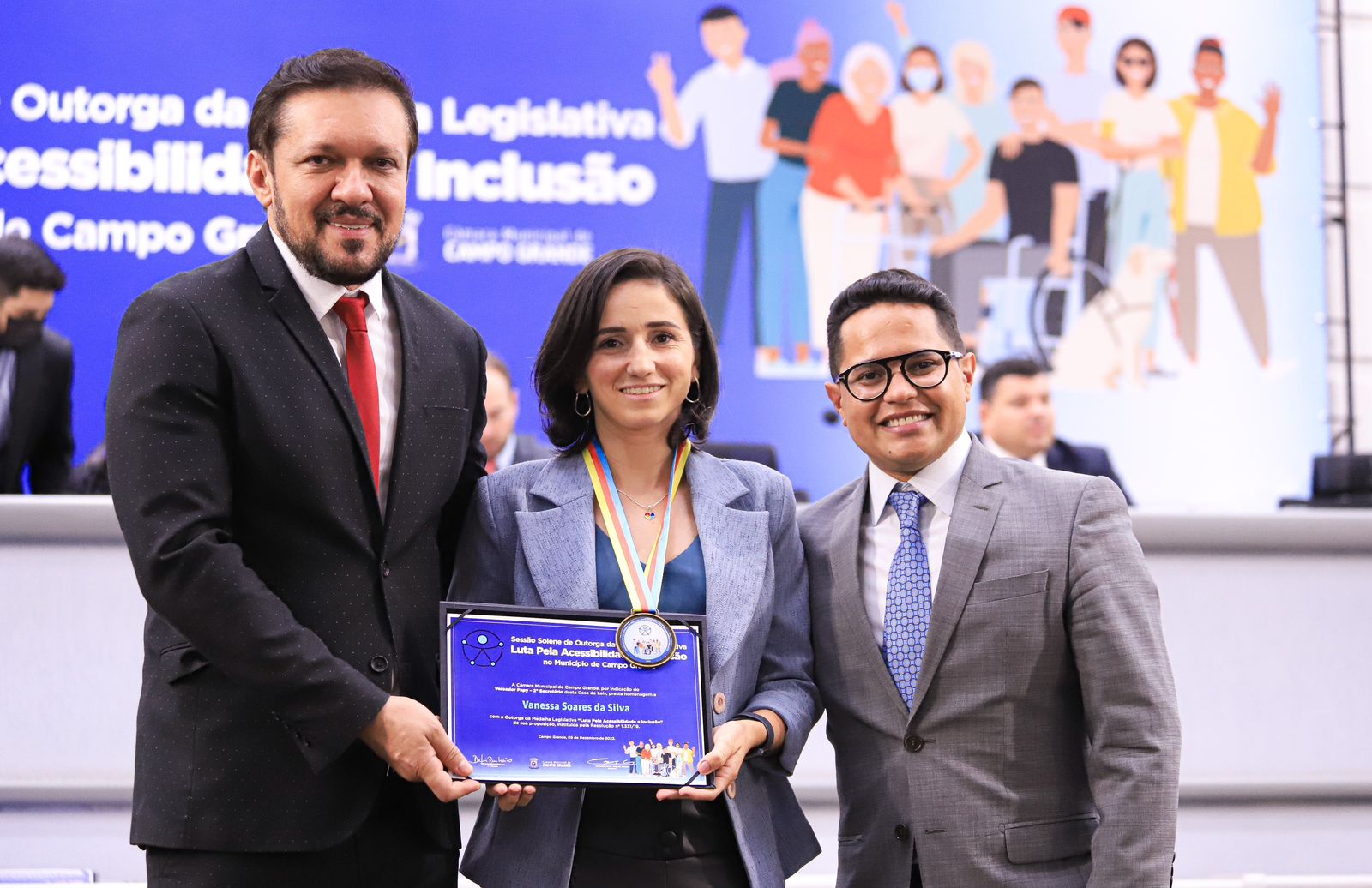 Deputado Lucas de Lima participa da entrega da Medalha Legislativa “Luta Pela Acessibilidade e Inclusão”