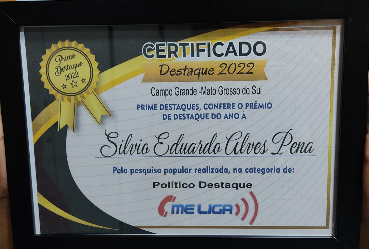 Vereador Silvio Pitu recebe prêmio de Político Destaque