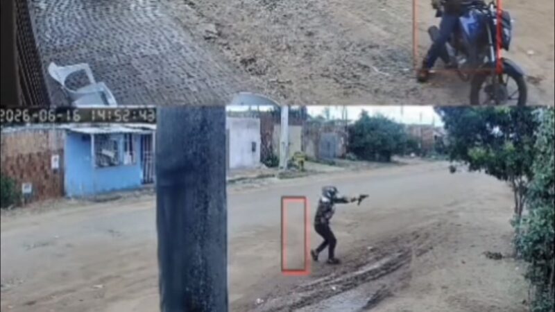 Tentativa de homicídio é registrada por câmeras na Comunidade Homex, em Campo Grande